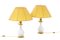 Table Lamps in White Porcelain and Bronze, 1880s, Set of 2 1