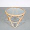 Round Rattan Coffee Table, Netherlands, 1950s, Image 3