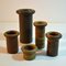 Mid-Century Studio Vases in Ceramic Earth Tones, Set of 5 4