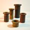 Mid-Century Studio Vases in Ceramic Earth Tones, Set of 5 2