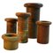 Mid-Century Studio Vases in Ceramic Earth Tones, Set of 5, Image 1