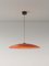 Large Red Headhat Plate Pendant Lamp by Santa & Cole 4