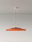 Large Red Headhat Plate Pendant Lamp by Santa & Cole, Image 3