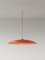 Large Red Headhat Plate Pendant Lamp by Santa & Cole 2