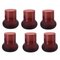 Burgundy Glasses by Pulpo, Set of 6 2