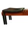 Vintage Teak Bench in Lacquered Metal, Italy, 1960s 4