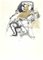 Mino Maccari, The Figure, Original Drawing, Mid 20th-Century 1