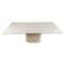 Vintage Dining Table in Travertine, 1970s, Image 1