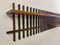 Mid-Century Modern Italian Wooden Slatted Suspended Shelf, 1960s 4