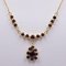 Vintage Necklace in 14K Yellow Gold with Garnets, 1960s 2