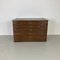 Mid-Century Plan Chest with Wooden Handles and Brass Inserts 1