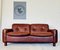 Cognac Leather 2 Person Sofa by Sigurd Resell, 1970s, Image 1
