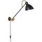 Kh#1 Black Long Arm Wall Lamp by Sabina Grubbeson for Konsthantverk 2