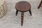 Vintage French Wooden Milking Stool or Plant Stand 2