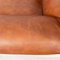Poltrone Flou Mid-Century in pelle marrone di Betti per Habitat IDS, Italia, anni '70, set di 2, Immagine 10