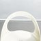 Sillas italianas era espacial redondas de plástico blanco, años 70. Juego de 6, Imagen 9