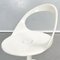 Italian Space Age White Plastic Round Chairs, 1970s, Set of 6, Image 6