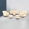 Italienische Mid-Century Modern 51 Holz Poufs in Beige, 1960er, 3er Set 12