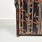 Butaca italiana Mid-Century moderna de bambú y tela, años 80, Imagen 16