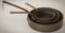 Antique Copper and Iron Handled Saucepans, Set of 3, Image 1