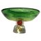 Large Green Bowl in Murano Glass from Sommerso 1