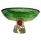 Large Green Bowl in Murano Glass from Sommerso, Image 1