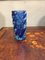 Mid-Century Modern Vase aus Blauem Murano Glas 3