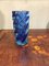 Vase Mid-Century Moderne en Verre de Murano Bleu 4