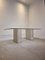 Italian Dining Table in Travertine with Glass Top, 1970s, Image 6