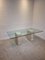 Italian Dining Table in Travertine with Glass Top, 1970s, Image 3