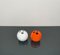 Italian Bowling Ball Vases in Orange and White Ceramic by Il Picchio, 1970s, Set of 2, Image 6