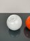 Italienische Bowling Ball Vasen aus Keramik in Orange & Weiß von Il Picchio, 1970er, 2er Set 8