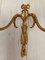 Antike französische Rokoko Wandkerzenhalter aus vergoldetem Messing, 2er Set 5