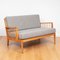 Mid-Century Two Seater Sofa in Beech by George Stone 2