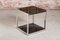 Mid-Century Cubical Shaped Coffee Table in Chrome and Smoked Glass 3