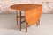 Mid-Century Oval Dining Table in Teak with Drop Leaf 8