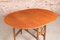 Mid-Century Oval Dining Table in Teak with Drop Leaf 4