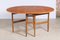 Mid-Century Oval Dining Table in Teak with Drop Leaf 1