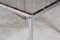 Mid-Century Square Coffee Table in Chrome and Glass, 1970s 3