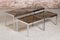 Mid-Century Nesting Tables in Chrome and Smoked Glass from Merrow Associates, Image 4