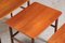 Mid-Century Danish Nesting Tables in Teak with Rattan Magazine Shelf 6