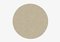 Taupe Circle Plain Rug from Marqqa, Image 1