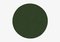 Dark Green Circle Plain Rug from Marqqa 1