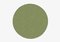 Light Green Circle Plain Rug from Marqqa, Image 1
