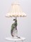 Lámpara de mesa Faisán de porcelana, años 50, Imagen 7