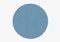 Alfombra circular lisa en azul claro de Marqqa, Imagen 1