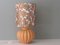 Mid-Century French Table Lamp in Ceramic with Custom-Made Lampshade 1