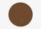 Brown Circle Plain Rug from Marqqa 1