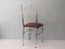 Brass Chair with New Upholstery, Italy, 1950s, Image 4