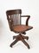 English Captains Office Swivel Desk Chair by Hillcrest Adjustable Edwardian, 1920s, Image 3